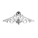 a fighter jet tattoo design idea