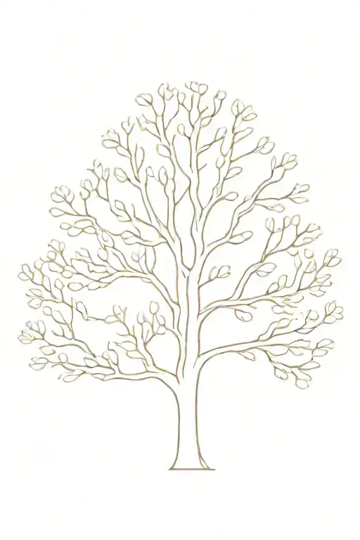 aspen tree tattoo design idea