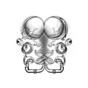 libra and gemini tattoo design idea