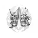 libra and gemini tattoo design idea