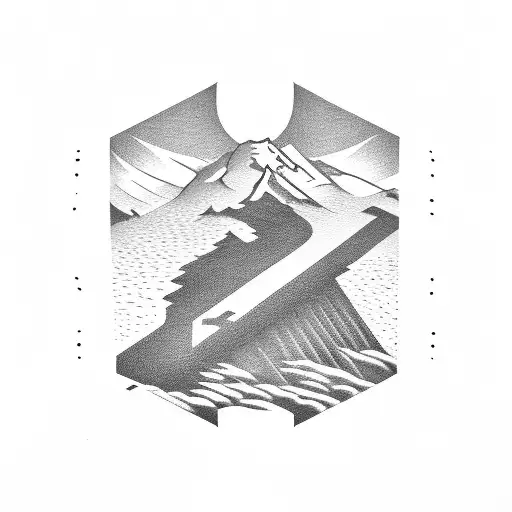 highway sign tattoo design idea