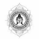 buddhist tattoo design idea