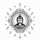 buddhist tattoo design idea