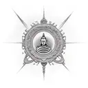buddhist tattoo design idea