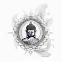 buddhist tattoo design idea