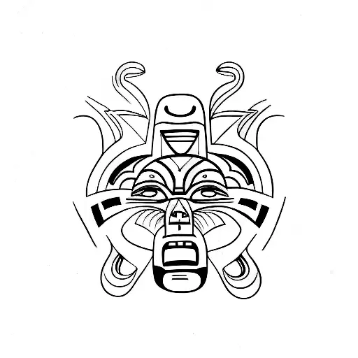 totem pole  tattoo design idea
