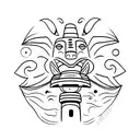 totem pole  tattoo design idea
