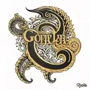 Gopika name tattoo design idea