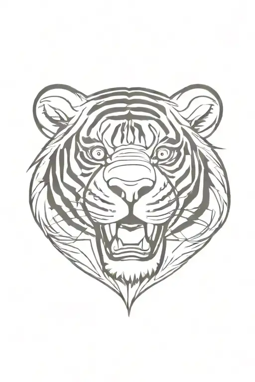 goth tigger tattoo design idea