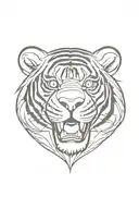 goth tigger tattoo design idea