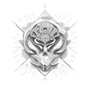 marae scene tattoo design idea