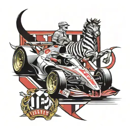 ferrari and juventus tattoo design idea