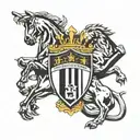 Juventus Ferrari tattoo design idea