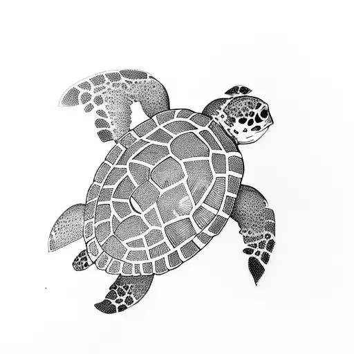 Turtle tattoo design idea