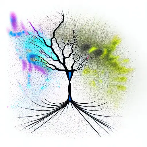 dna tree tattoo design idea