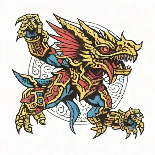 Yu-Gi-Oh Exodia tattoo design idea