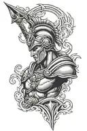spartan god Hermes tattoo design idea