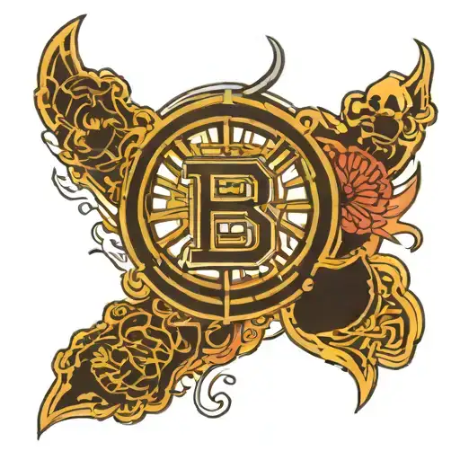 Boston bruins tattoo design idea