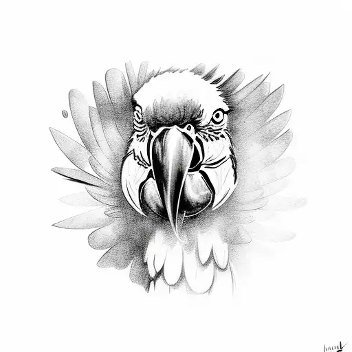 macaw tattoo design idea