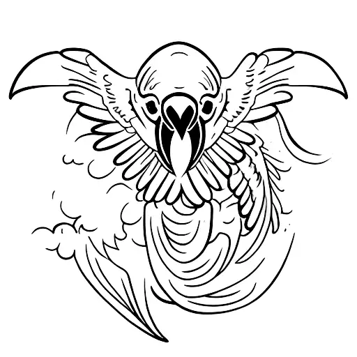 macaws tattoo design idea