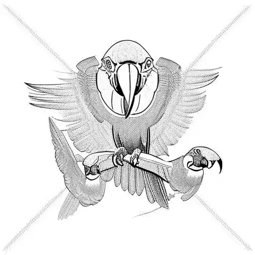 macaws tattoo design idea