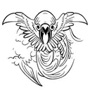 macaws tattoo design idea