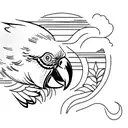 macaws tattoo design idea