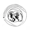 macaws tattoo design idea