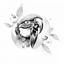 macaws tattoo design idea