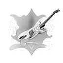 stratocaster, flying v, explorer guitar tattoo design idea