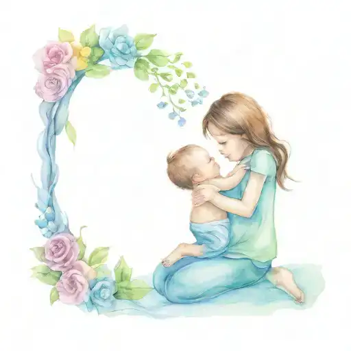 miscarriage pregnancy loss child tattoo design idea