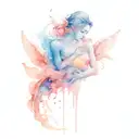 miscarriage pregnancy loss using surrealistic imagery tattoo design idea