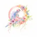 miscarriage pregnancy loss using surrealistic imagery tattoo design idea