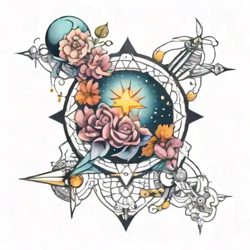 Meaningful universe tattoo design idea