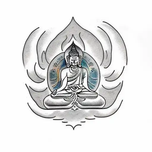 buddhist tattoo design idea