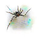 spider shedding skin tattoo design idea