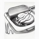 bbq spicy  tattoo design idea