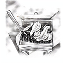 bbq spicy  tattoo design idea