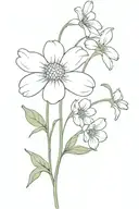 daisy and sweet pea tattoo design idea
