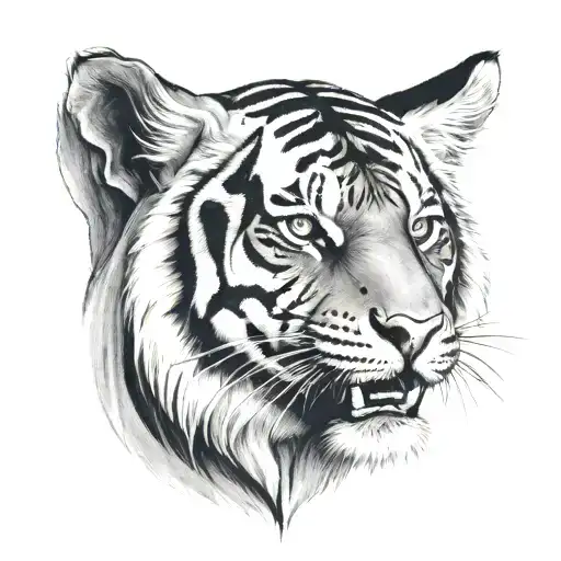 a tiger tattoo design idea