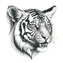 a tiger tattoo design idea