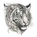 a tiger tattoo design idea