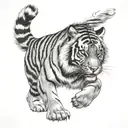 a tiger tattoo design idea
