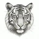 a tiger tattoo design idea