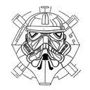 star wars republic logo tattoo design idea
