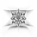 Diamond tattoo design idea