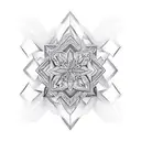 Diamond tattoo design idea