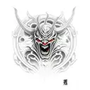 demon devil evil Japanese tattoo design idea