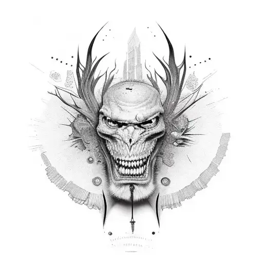 johnny silverhand tattoo design idea