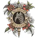 spinal tattoo with flowers writing " no weapon against me shall prosper "  tattoo design idea